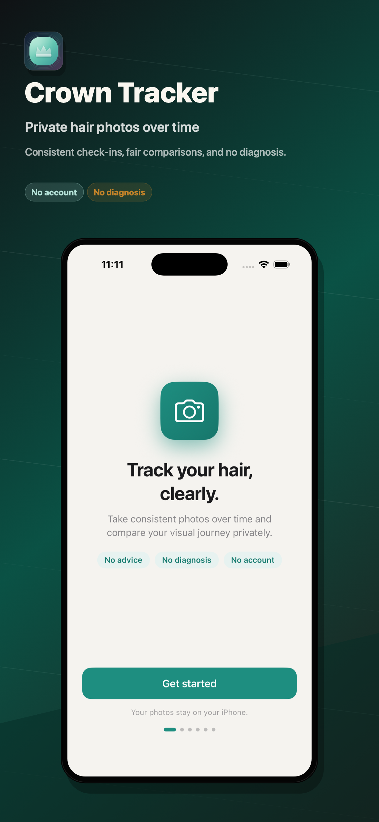 Crown Tracker App Store preview screen 1